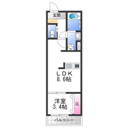 REGIES新深江の物件間取画像